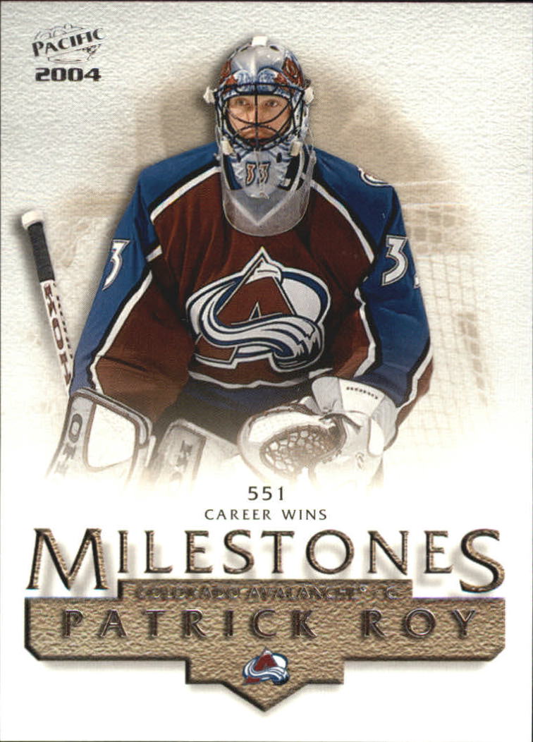 2003-04 Pacific Milestones #1 Patrick Roy
