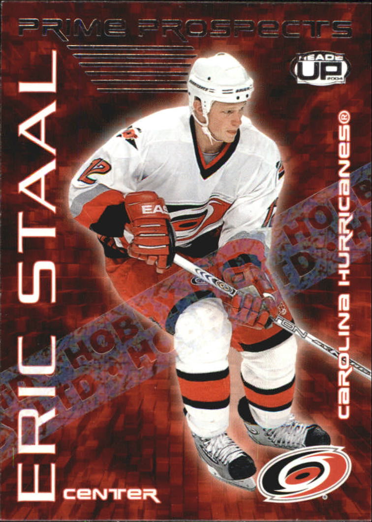 2003-04 Pacific Heads Up Prime Prospects LTD #5 Eric Staal