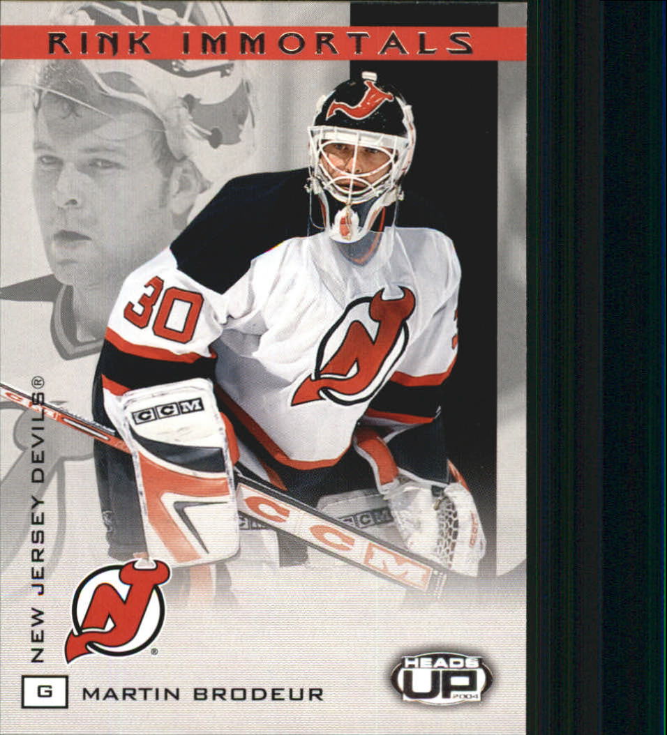 2003-04 Pacific Heads Up Rink Immortals #7 Martin Brodeur