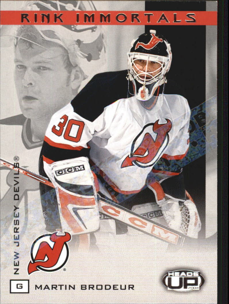 2003-04 Pacific Heads Up Rink Immortals LTD #7 Martin Brodeur