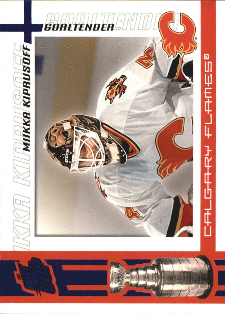 2003-04 Pacific Quest for the Cup Blue #16 Miikka Kiprusoff