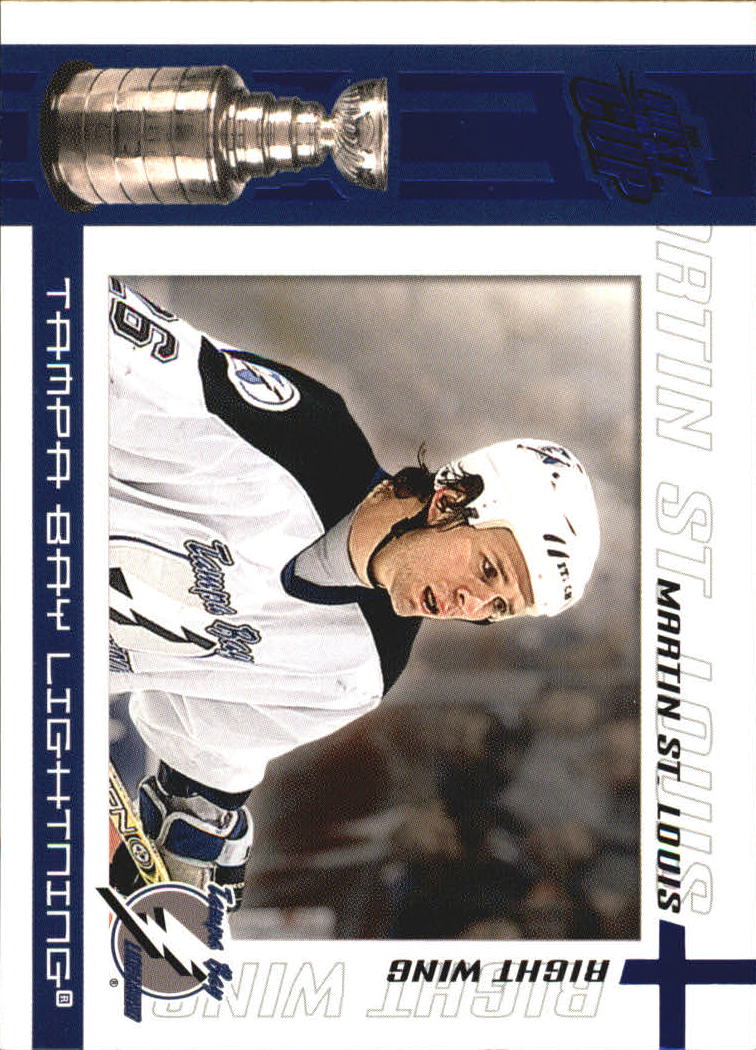 2003-04 Pacific Quest for the Cup Blue #93 Martin St. Louis
