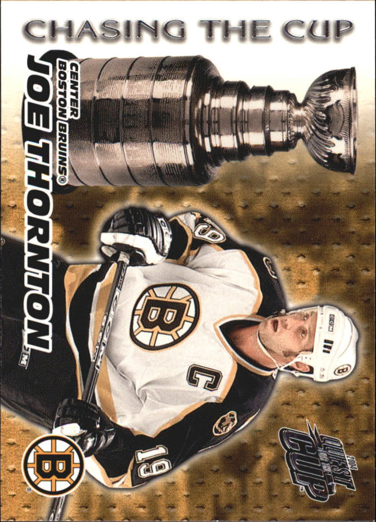 2003-04 Pacific Quest for the Cup Chasing the Cup #3 Joe Thornton