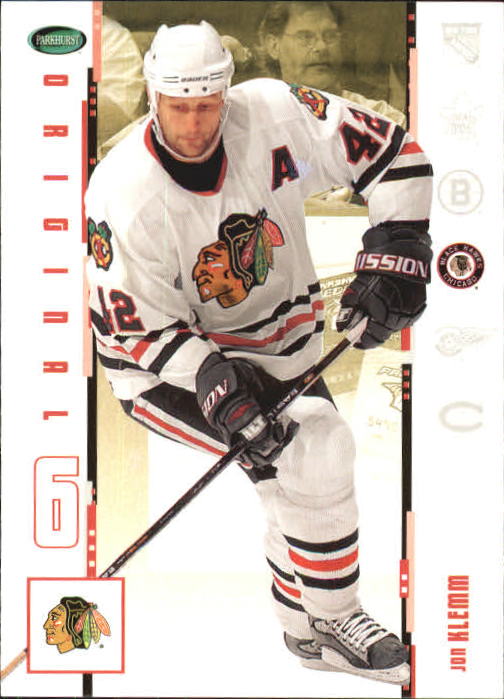 2003-04 Parkhurst Original Six Chicago #9 Jon Klemm