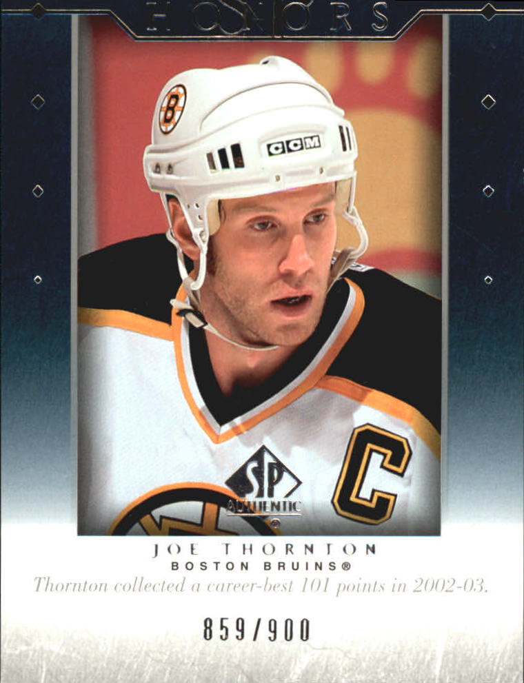2003-04 SP Authentic Honors #H25 Joe Thornton
