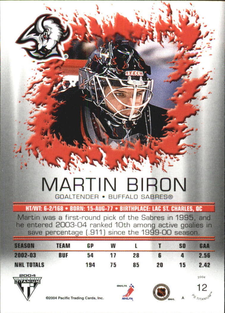 A8034- 2003-04 Titanium Retail Hockey Cards 1-140 -You Pick- 15+ FREE US SHIP - Picture 17 of 224