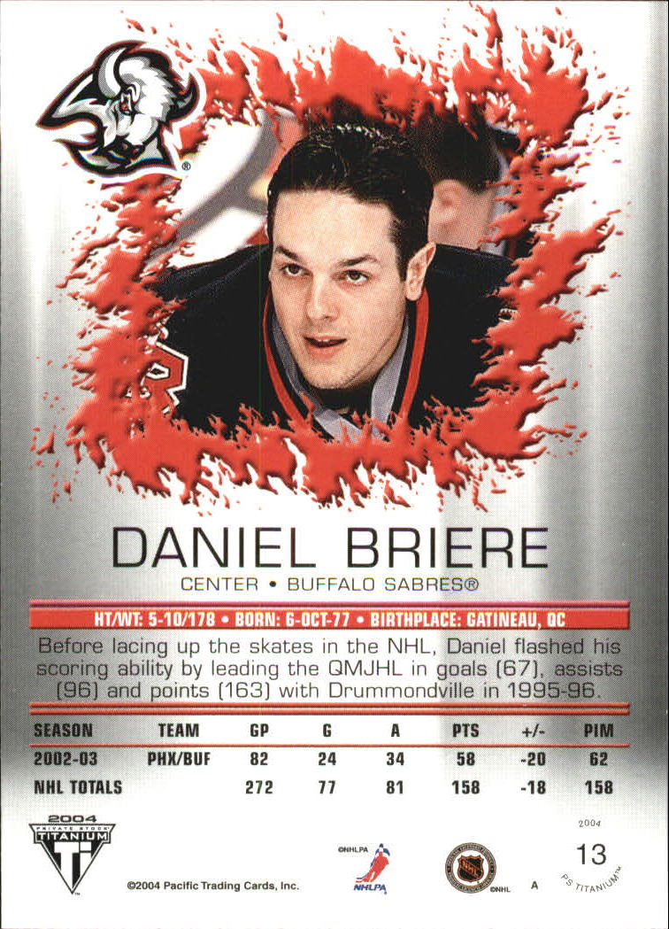 A8034- 2003-04 Titanium Retail Hockey Cards 1-140 -You Pick- 15+ FREE US SHIP - Picture 19 of 224