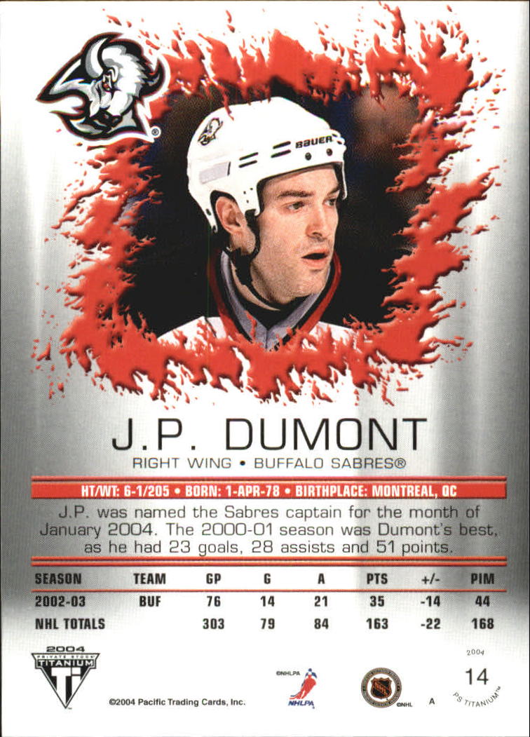 A8034- 2003-04 Titanium Retail Hockey Cards 1-140 -You Pick- 15+ FREE US SHIP - Picture 21 of 224