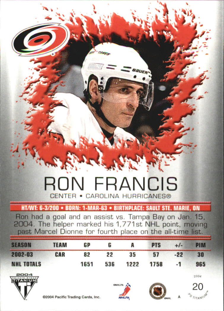 A8034- 2003-04 Titanium Retail Hockey Cards 1-140 -You Pick- 15+ FREE US SHIP - Picture 33 of 224