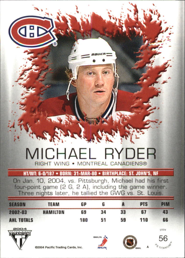 A8034- 2003-04 Titanium Retail Hockey Cards 1-140 -You Pick- 15+ FREE US SHIP - Picture 94 of 224