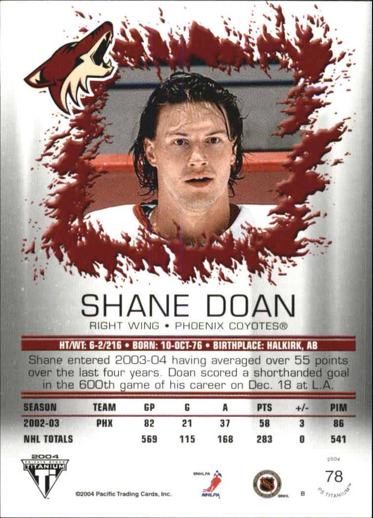 A8034- 2003-04 Titanium Retail Hockey Cards 1-140 -You Pick- 15+ FREE US SHIP - Picture 130 of 224