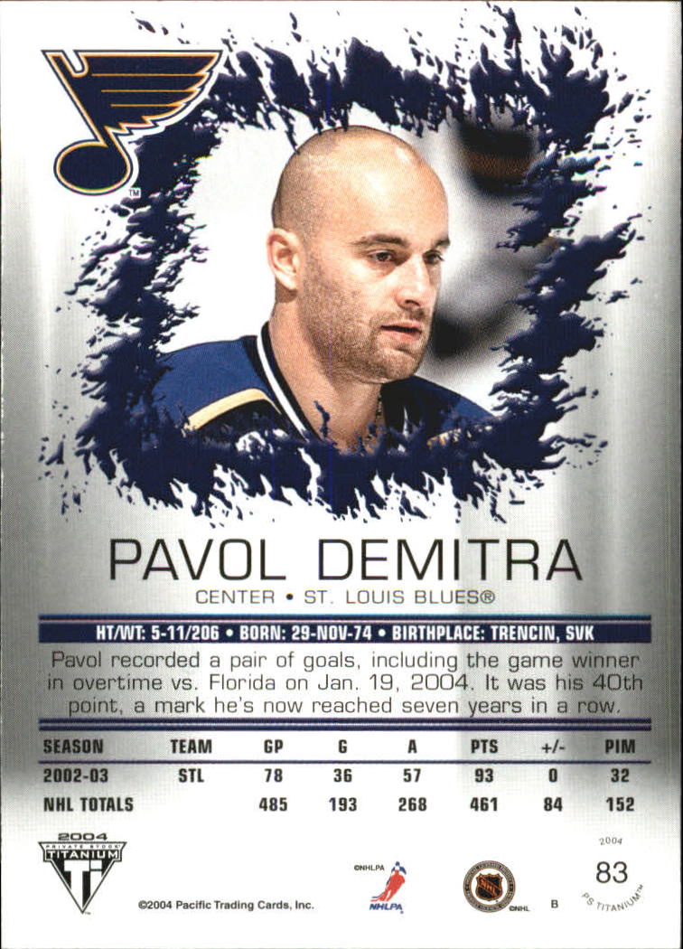 A8034- 2003-04 Titanium Retail Hockey Cards 1-140 -You Pick- 15+ FREE US SHIP - Picture 140 of 224