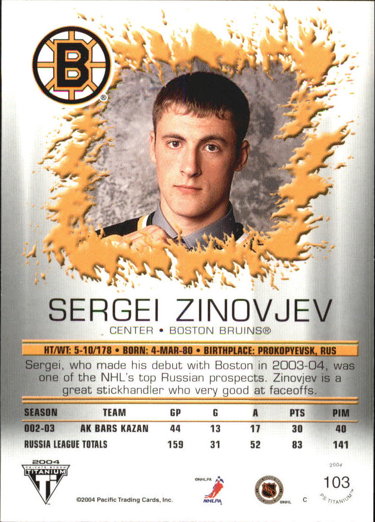 A8034- 2003-04 Titanium Retail Hockey Cards 1-140 -You Pick- 15+ FREE US SHIP - Picture 176 of 224