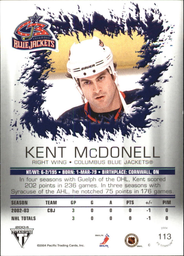 A8034- 2003-04 Titanium Retail Hockey Cards 1-140 -You Pick- 15+ FREE US SHIP - Picture 190 of 224