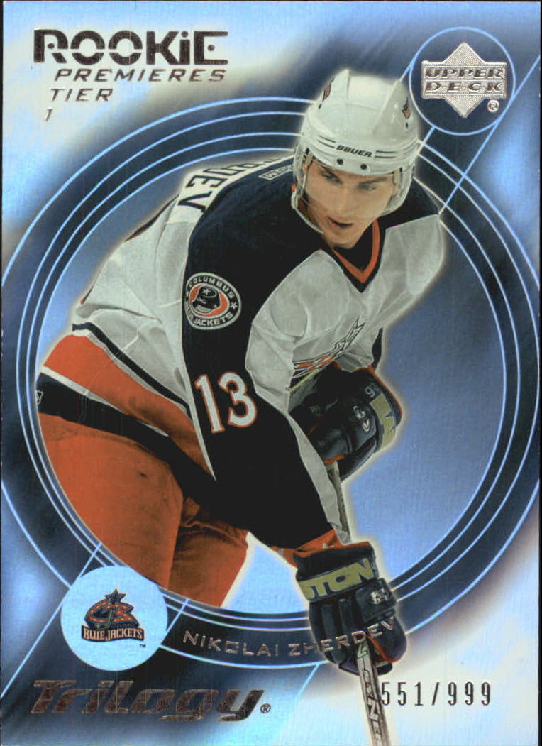 2003-04 Upper Deck Trilogy #186 Nikolai Zherdev RC on Fanatics Collect