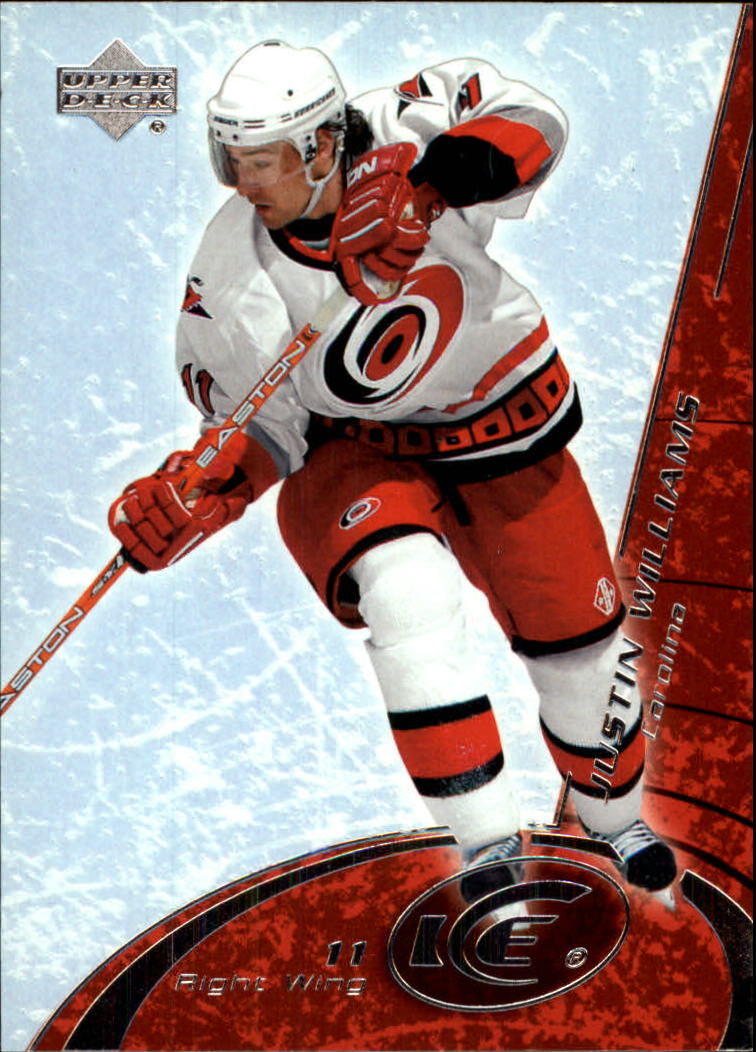 2003 04 Upper Deck Ice 14 Justin Williams NM MT Wonder Water