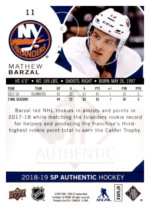 B0635- 2018-19 SP Hockey Card #s 1-140 +Parallels -You Pick- 15+ FREE US SHIP - Picture 20 of 275