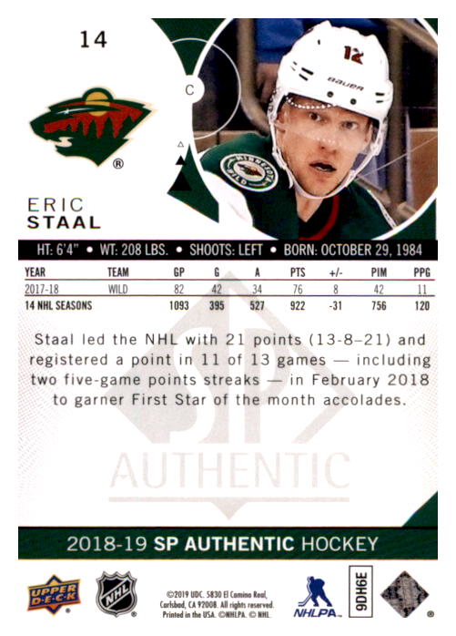 B0635- 2018-19 SP Hockey Card #s 1-140 +Parallels -You Pick- 15+ FREE US SHIP - Picture 26 of 275
