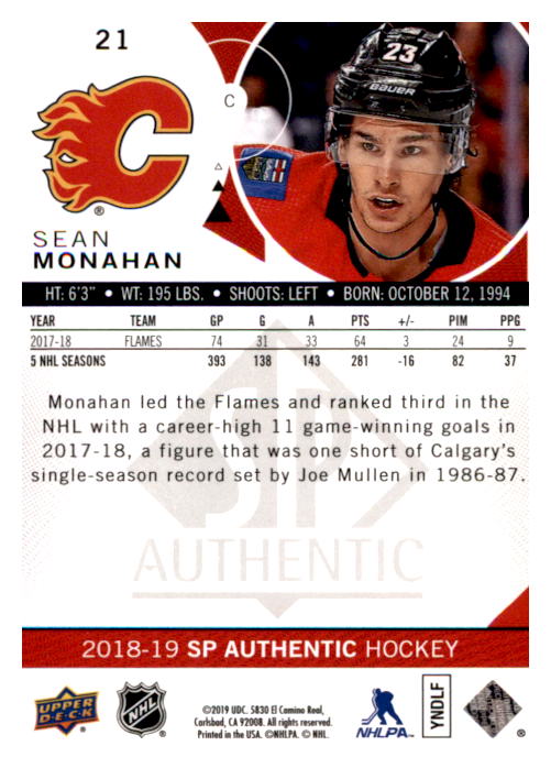 B0635- 2018-19 SP Hockey Card #s 1-140 +Parallels -You Pick- 15+ FREE US SHIP - Picture 40 of 275