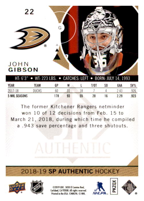 B0635- 2018-19 SP Hockey Card #s 1-140 +Parallels -You Pick- 15+ FREE US SHIP - Picture 42 of 275