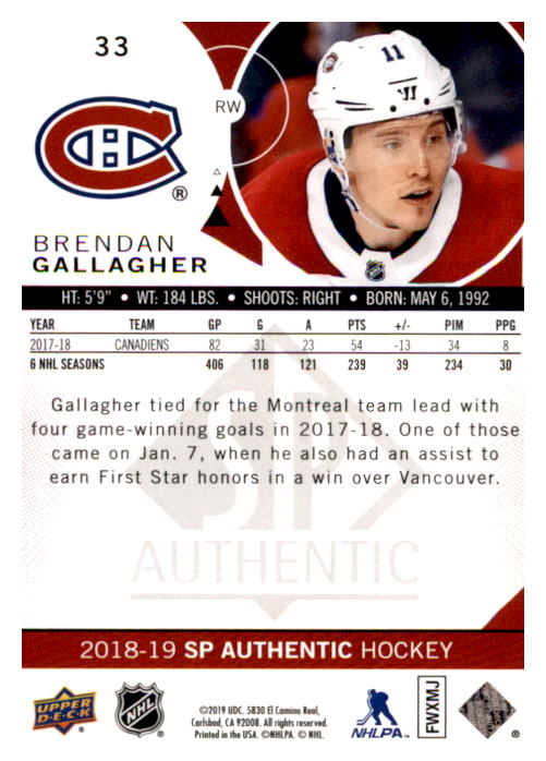 B0635- 2018-19 SP Hockey Card #s 1-140 +Parallels -You Pick- 15+ FREE US SHIP - Picture 61 of 275