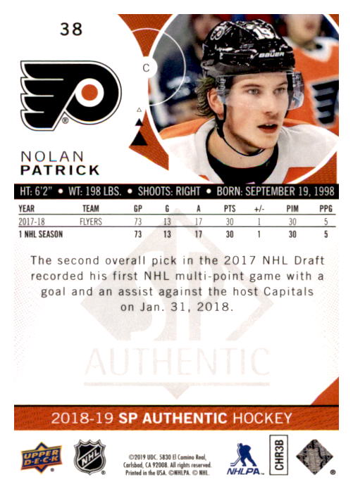 B0635- 2018-19 SP Hockey Card #s 1-140 +Parallels -You Pick- 15+ FREE US SHIP - Picture 71 of 275
