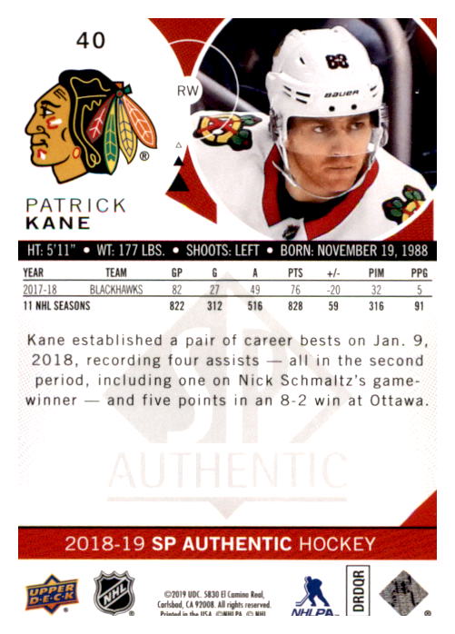 B0635- 2018-19 SP Hockey Card #s 1-140 +Parallels -You Pick- 15+ FREE US SHIP - Picture 75 of 275