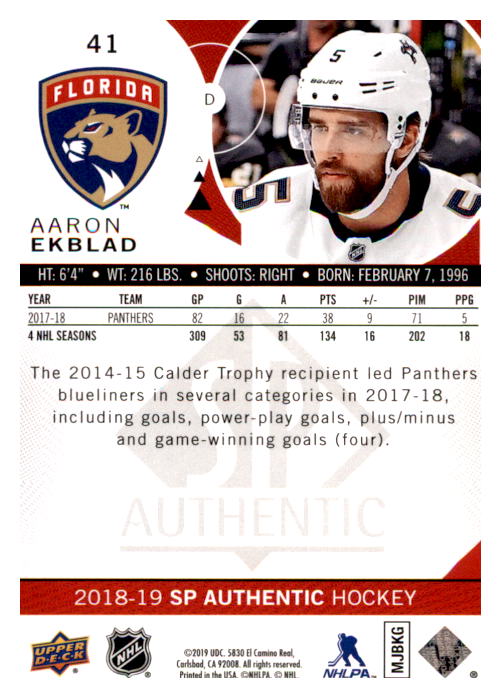 B0635- 2018-19 SP Hockey Card #s 1-140 +Parallels -You Pick- 15+ FREE US SHIP - Picture 77 of 275