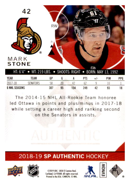 B0635- 2018-19 SP Hockey Card #s 1-140 +Parallels -You Pick- 15+ FREE US SHIP - Picture 79 of 275