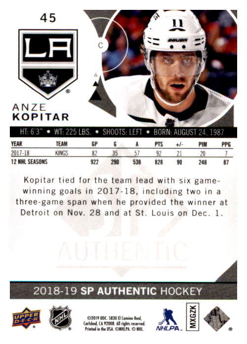 B0635- 2018-19 SP Hockey Card #s 1-140 +Parallels -You Pick- 15+ FREE US SHIP - Picture 85 of 275