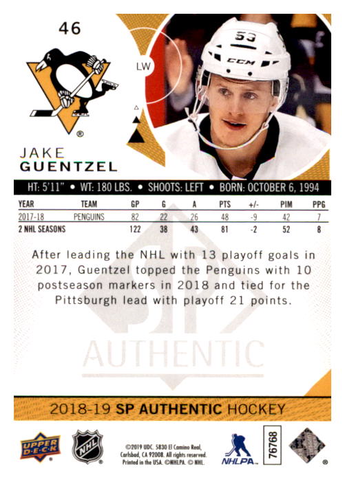 B0635- 2018-19 SP Hockey Card #s 1-140 +Parallels -You Pick- 15+ FREE US SHIP - Picture 87 of 275