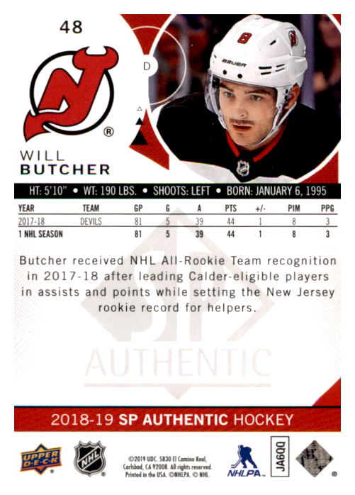 B0635- 2018-19 SP Hockey Card #s 1-140 +Parallels -You Pick- 15+ FREE US SHIP - Picture 91 of 275