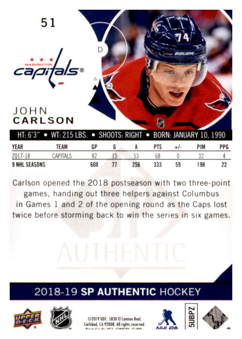 B0635- 2018-19 SP Hockey Card #s 1-140 +Parallels -You Pick- 15+ FREE US SHIP - Picture 97 of 275