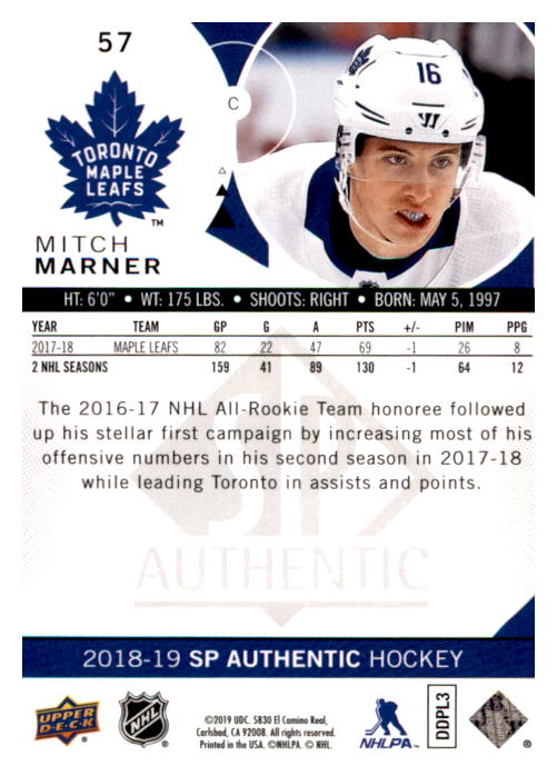 B0635- 2018-19 SP Hockey Card #s 1-140 +Parallels -You Pick- 15+ FREE US SHIP - Picture 109 of 275
