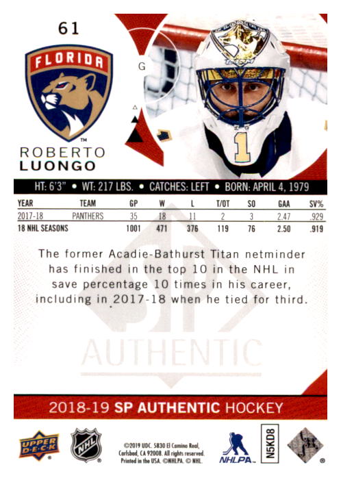 B0635- 2018-19 SP Hockey Card #s 1-140 +Parallels -You Pick- 15+ FREE US SHIP - Picture 115 of 275