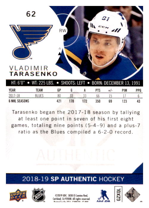 B0635- 2018-19 SP Hockey Card #s 1-140 +Parallels -You Pick- 15+ FREE US SHIP - Picture 117 of 275
