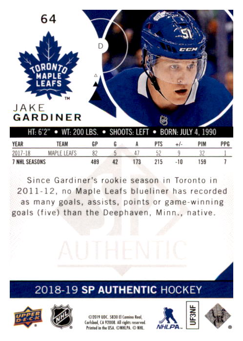 B0635- 2018-19 SP Hockey Card #s 1-140 +Parallels -You Pick- 15+ FREE US SHIP - Picture 121 of 275