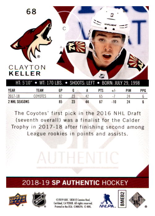 B0635- 2018-19 SP Hockey Card #s 1-140 +Parallels -You Pick- 15+ FREE US SHIP - Picture 127 of 275
