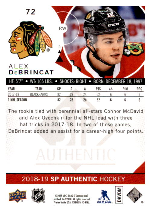 B0635- 2018-19 SP Hockey Card #s 1-140 +Parallels -You Pick- 15+ FREE US SHIP - Picture 133 of 275