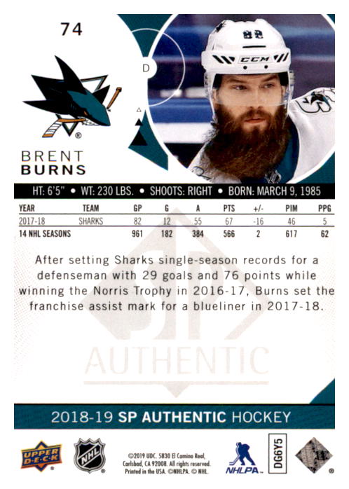 B0635- 2018-19 SP Hockey Card #s 1-140 +Parallels -You Pick- 15+ FREE US SHIP - Picture 137 of 275