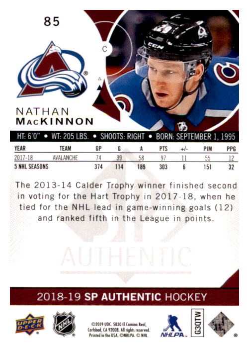 B0635- 2018-19 SP Hockey Card #s 1-140 +Parallels -You Pick- 15+ FREE US SHIP - Picture 159 of 275