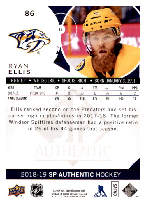 B0635- 2018-19 SP Hockey Card #s 1-140 +Parallels -You Pick- 15+ FREE US SHIP - Picture 161 of 275