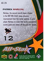 2003-04 Upper Deck All-Star Class #AS24 Patrick Marleau back image