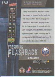 2003-04 Upper Deck Victory Freshman Flashback #FF45 Alexander Mogilny back image