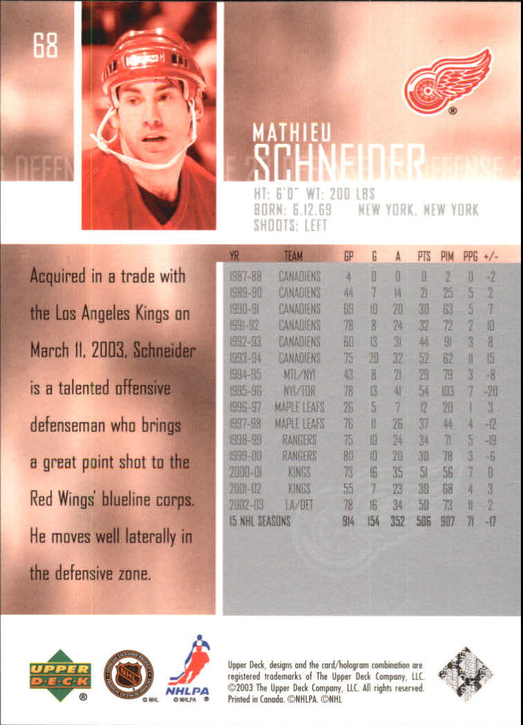 2003-04 Upper Deck - #21 Daniel Briere