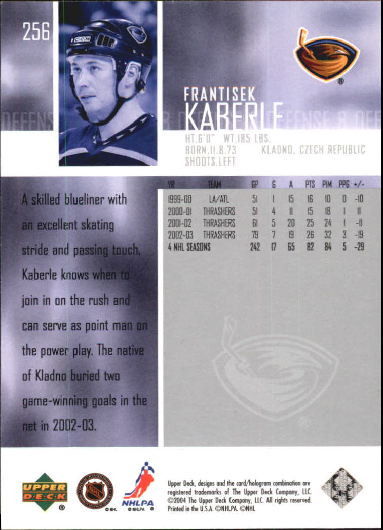 2003-04 Upper Deck Hockey Card Pick 251-465