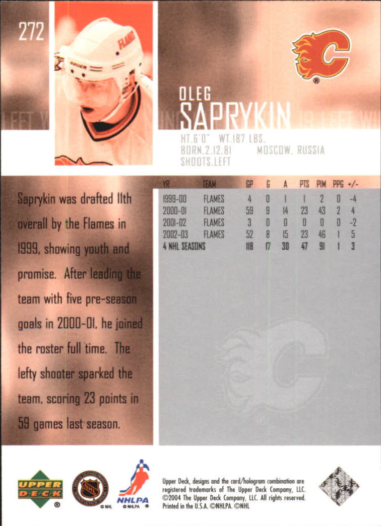 2003-04 Upper Deck Hockey Card Pick 251-465