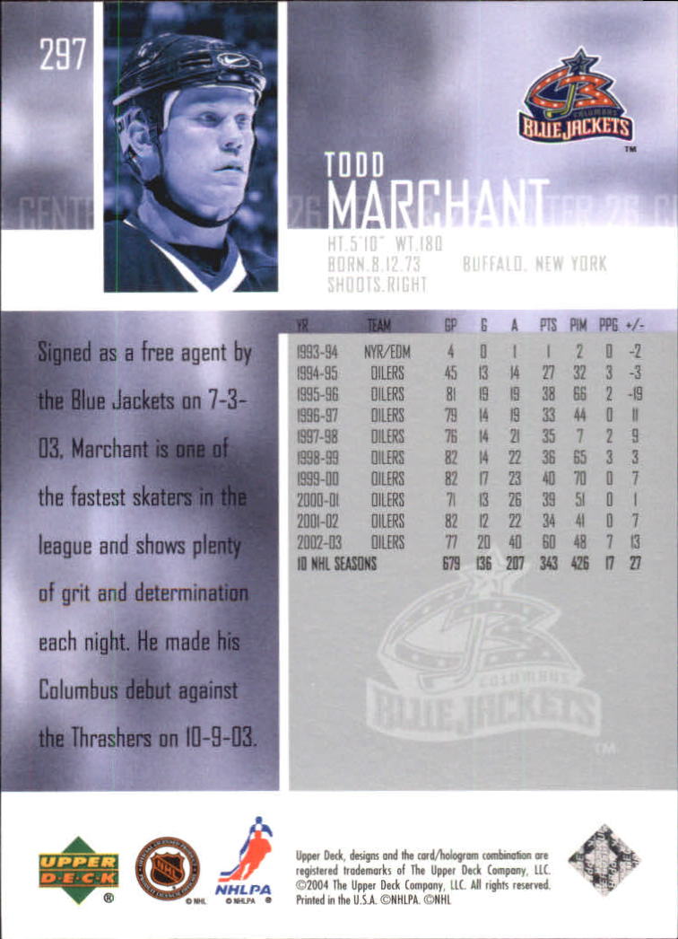 2003-04 Upper Deck Hockey Card Pick 251-465