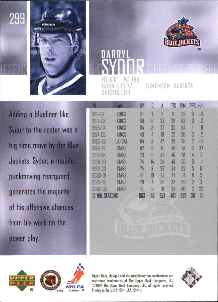 2003-04 Upper Deck Hockey Card Pick 251-465