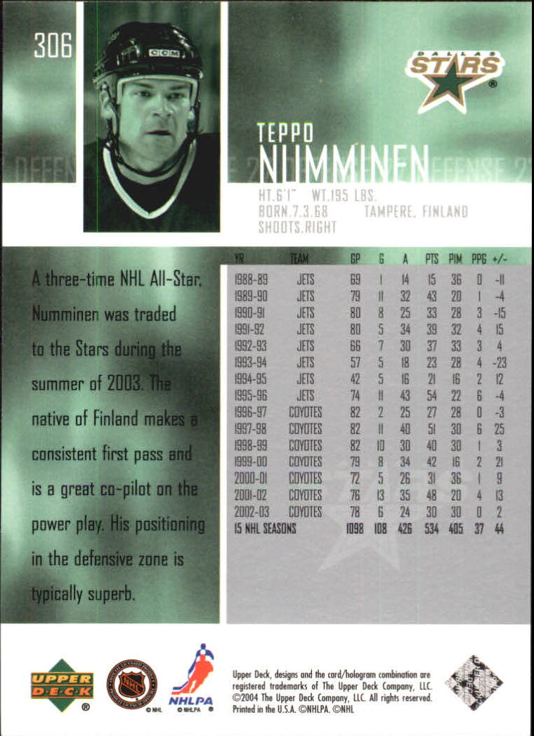 2003-04 Upper Deck Hockey Card Pick 251-465